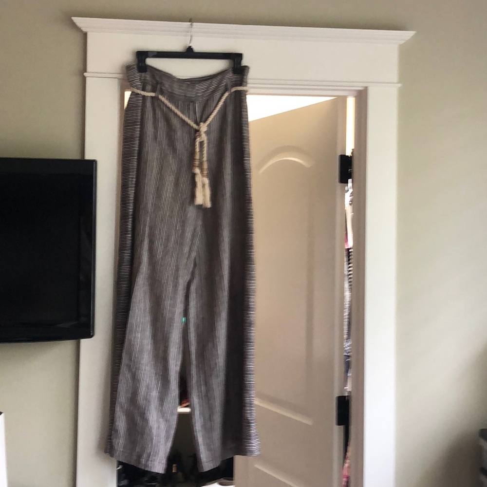 Anthropologie Wide Leg Hi-Waisted Pants